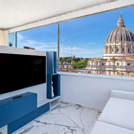 Valentine Vatican View & Jacuzzi Apartment