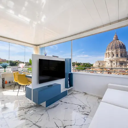 Valentine Vatican View & Jacuzzi Apartment